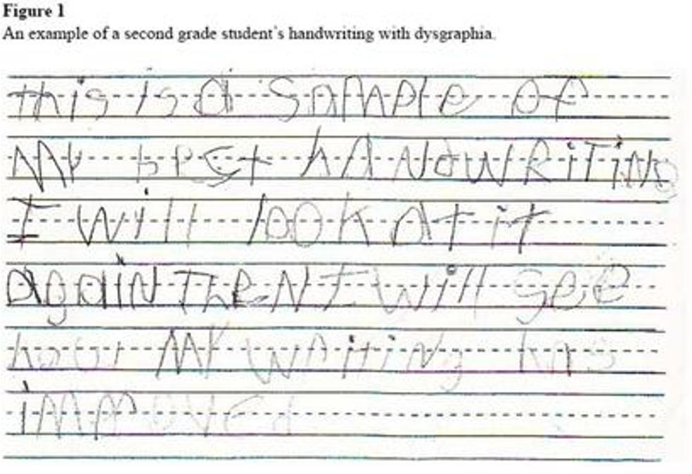 Dysgraphia