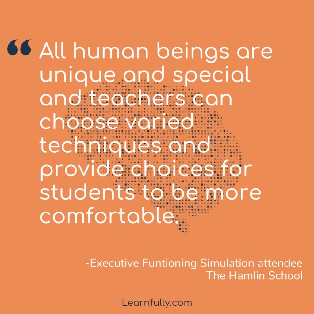 Quote- All human beings are unique and special and teachers can choose varied techniques and provide choices for students to be more comfortable.