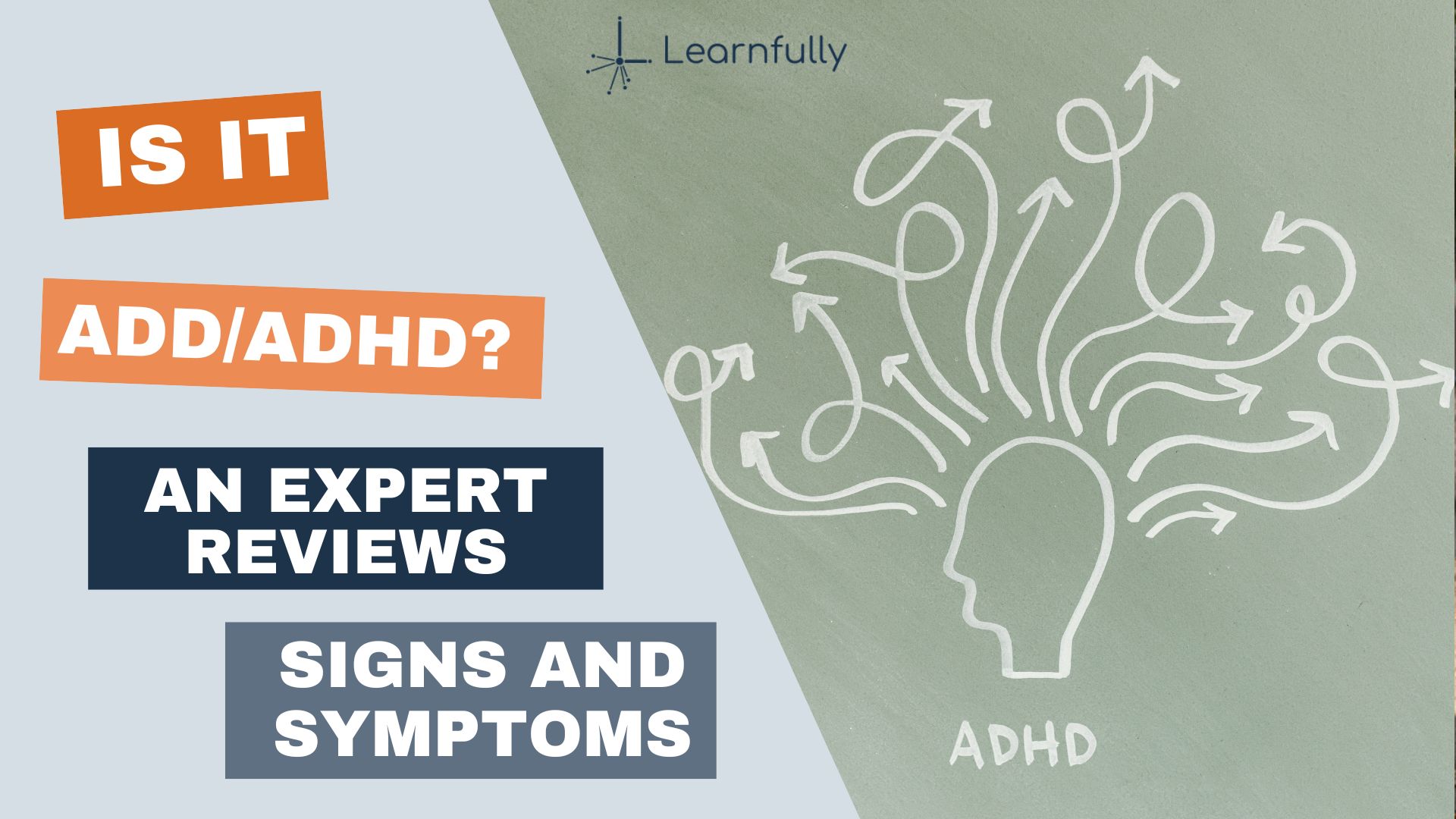 Title image reads Is it ADD/ADHD? An expert reviews signs and symptoms